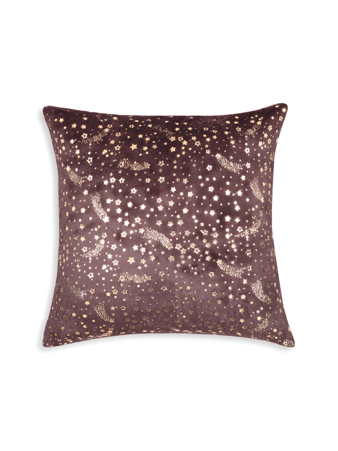 

Fashionhub Brown & Gold-Toned Abstract Cotton Square Cushion Covers
