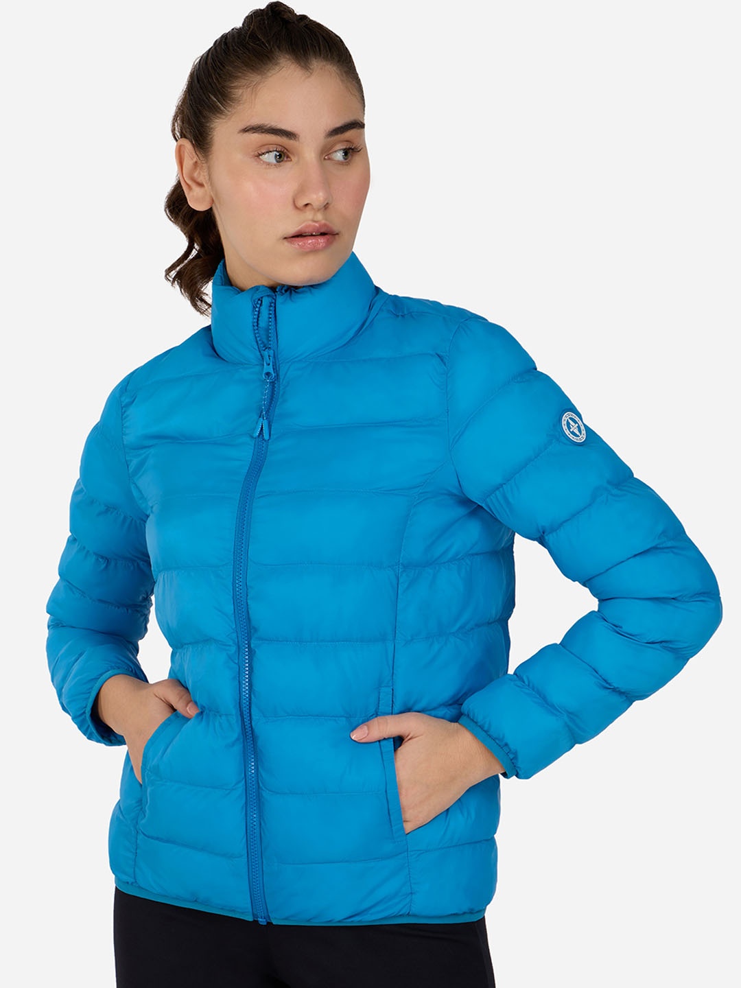 

Skechers Mock Collar Puffer Jacket, Blue