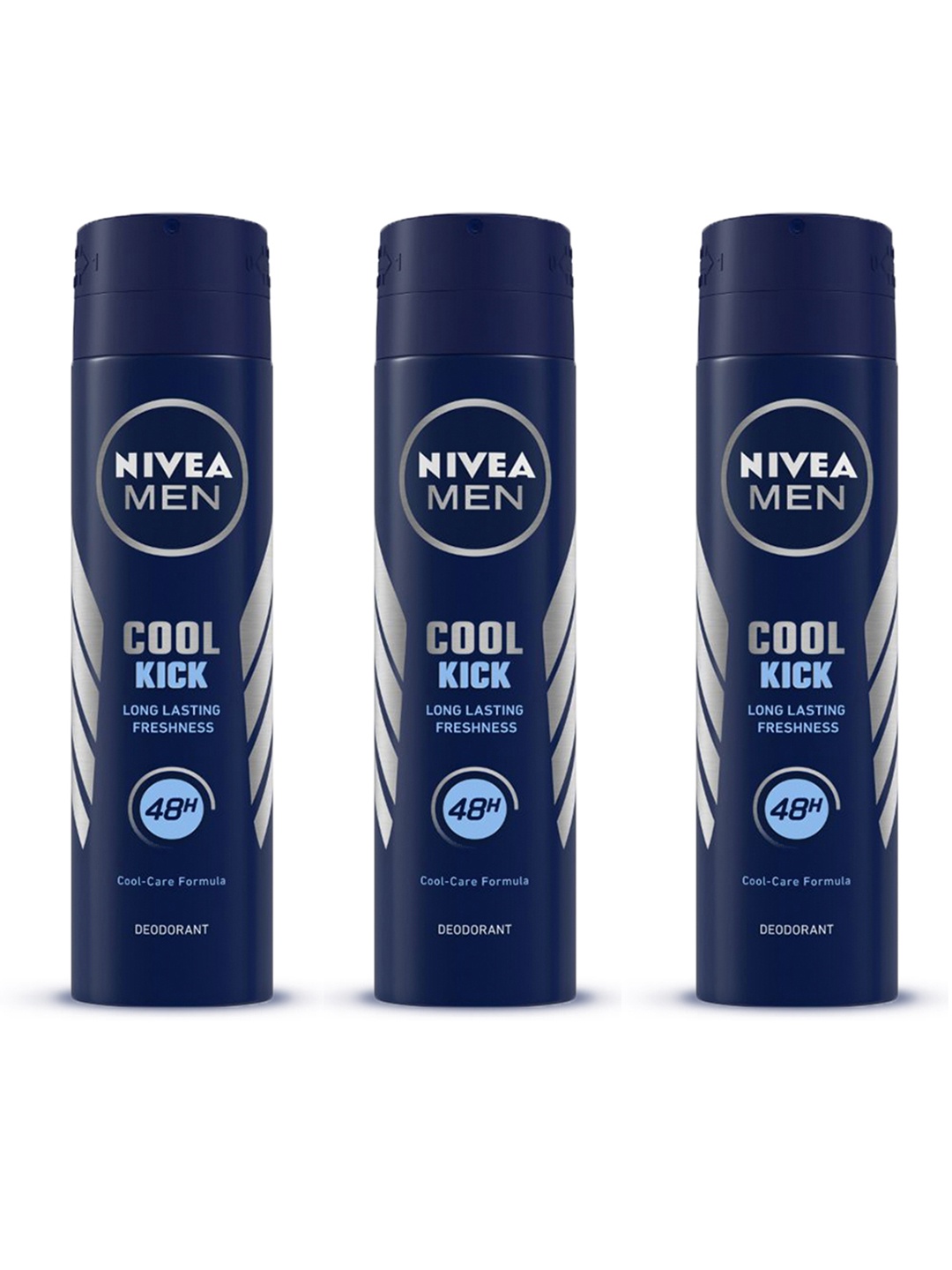 

Nivea Men Set of 3 Cool Kick Deodorant - 92g each, Navy blue