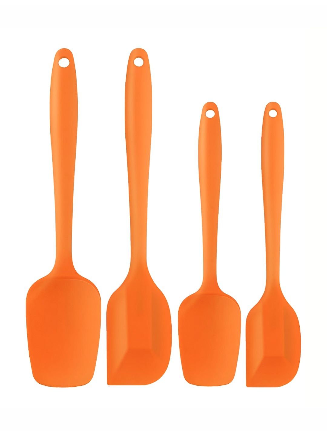 

P-Plus International 4Pcs Orange Colored Silicon Cooking Spatula