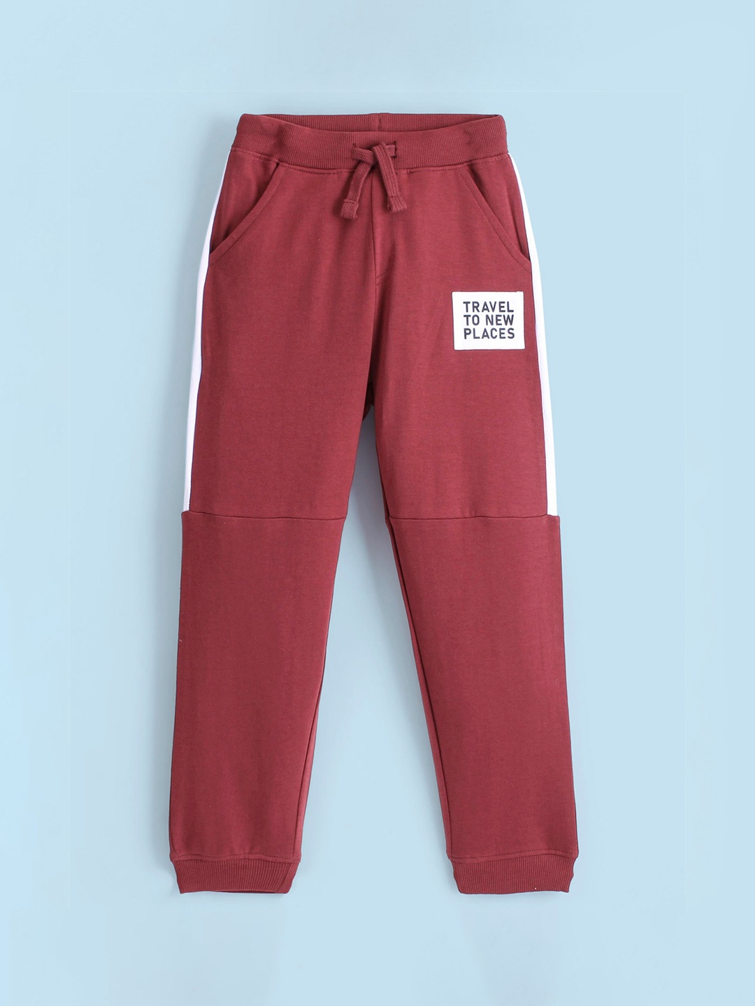 

Honeyhap Boys Printed Pure Cotton Bio Finish Lounge Joggers, Rust