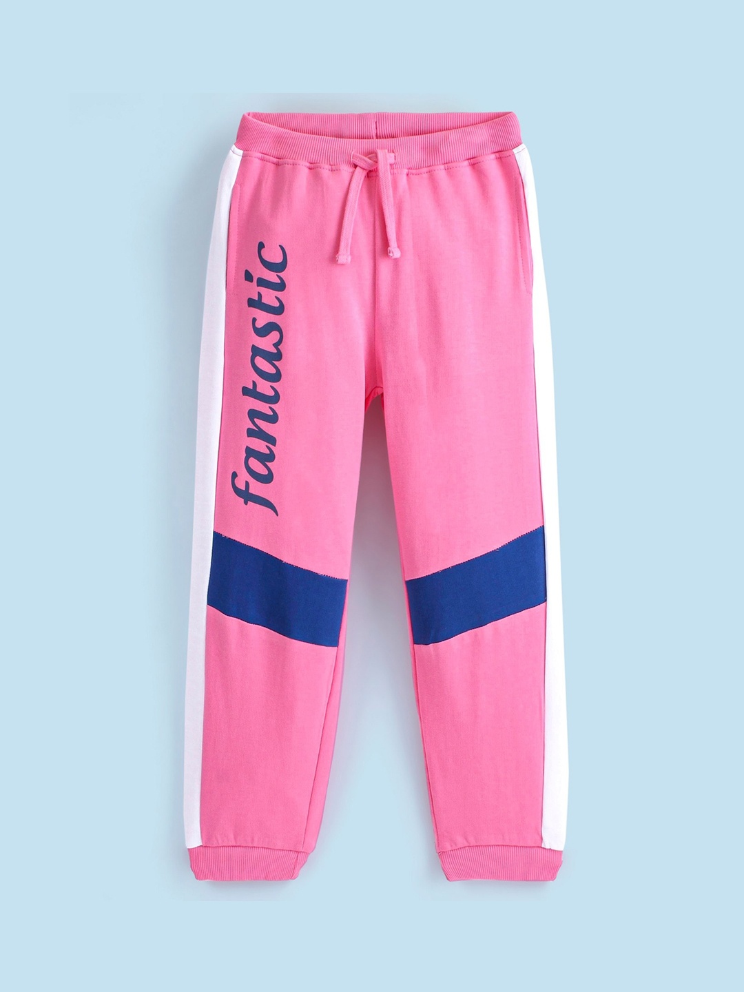 

Honeyhap Girls Printed Pure Cotton Bio Finish Lounge Joggers, Pink