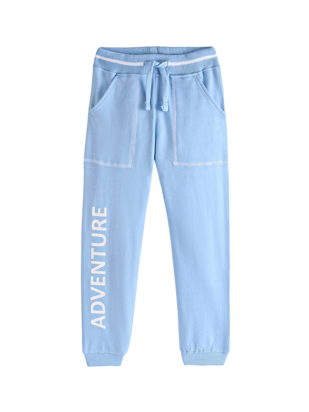 

Honeyhap Boys Printed Pure Cotton Lounge Joggers, Blue