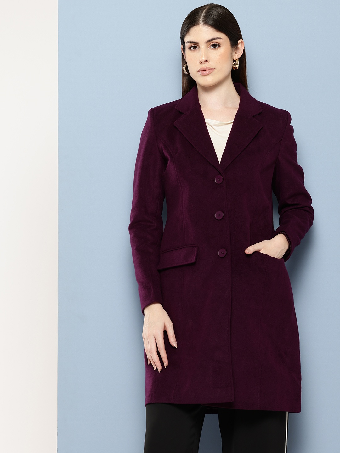 

Chemistry Solid Overcoat, Purple