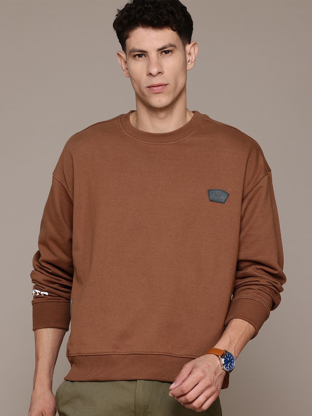 

The Roadster Lifestyle Co. Oversized Sweatshirt, Brown