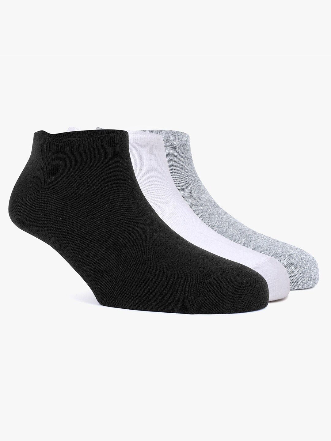 

TOFFCRAFT Men Pack Of 3 Breathable Ankle Length Socks, White