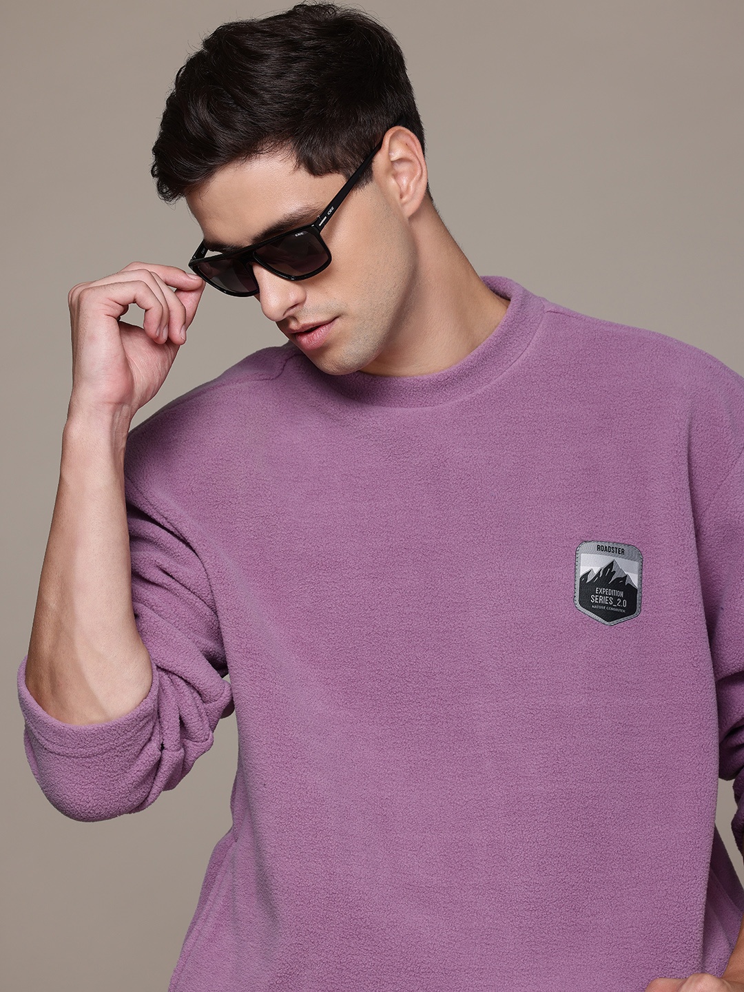 

The Roadster Lifestyle Co. Fleece Pullover Sweatshirt, Purple