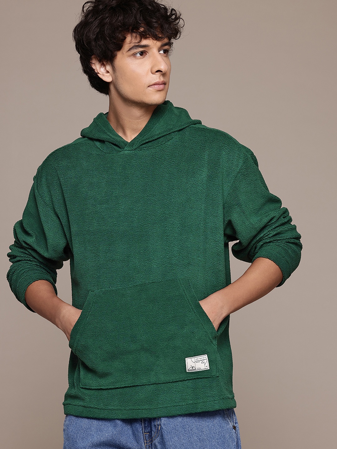 

The Roadster Lifestyle Co. Sherpa Hooded Sweatshirt, Green
