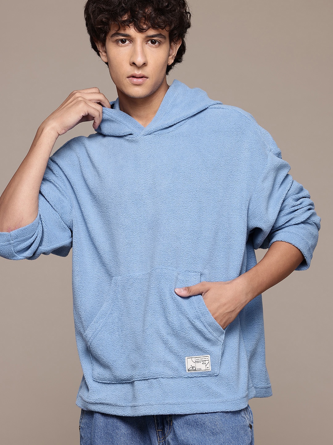 

The Roadster Lifestyle Co. Sherpa Hooded Sweatshirt, Blue