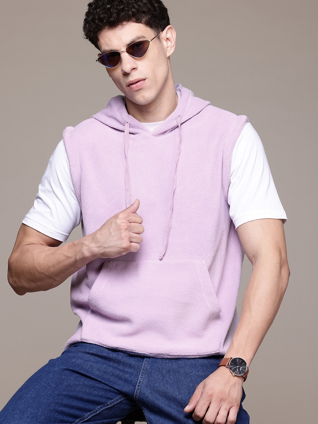 

The Roadster Lifestyle Co. Fleece Hooded Sweatshirt, Lavender
