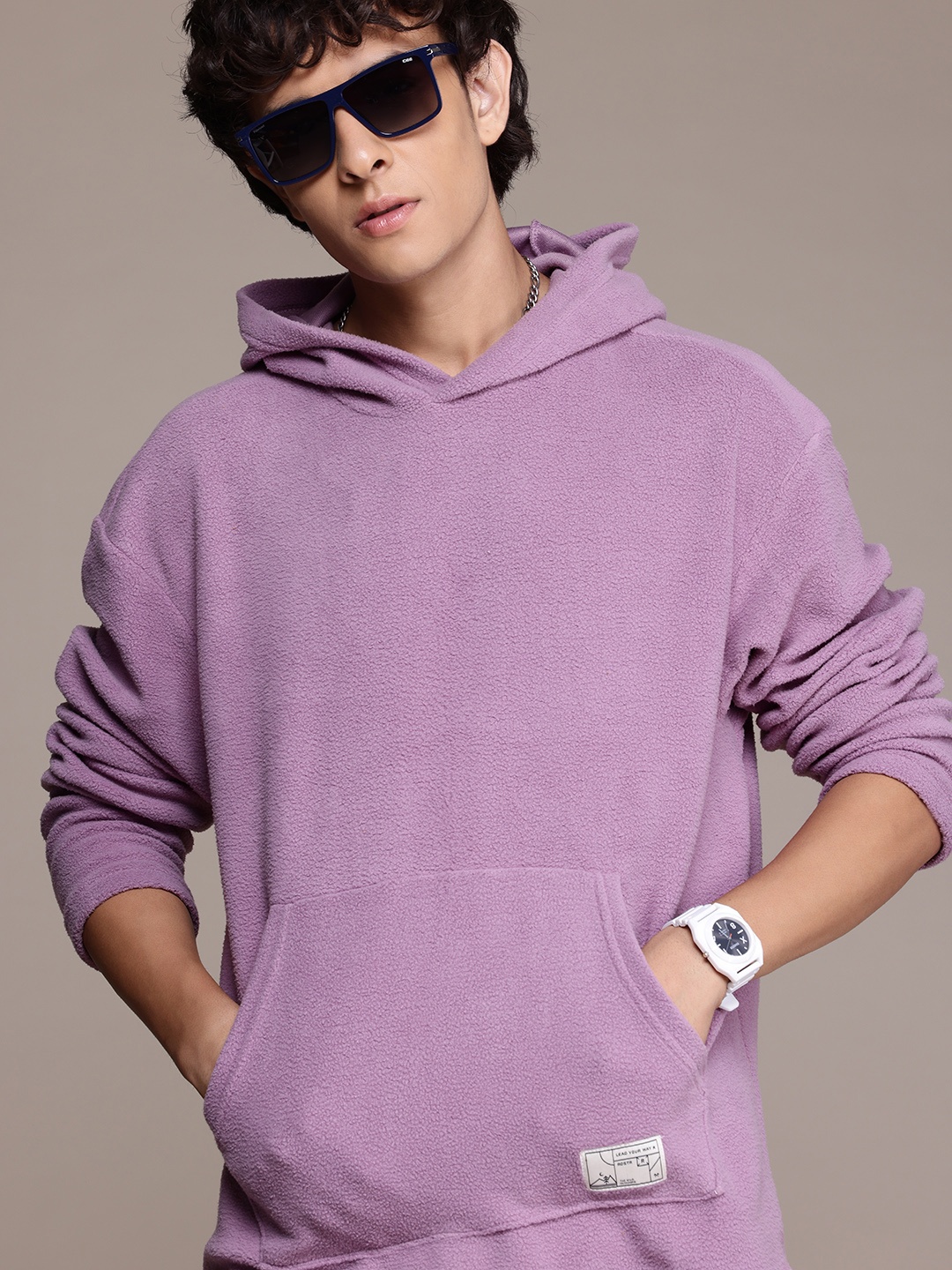 

The Roadster Lifestyle Co. Fleece Hooded Sweatshirt, Purple