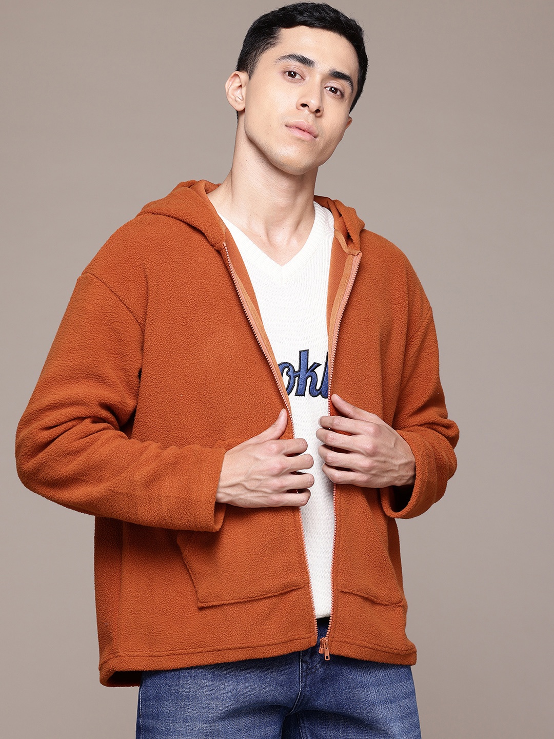 

The Roadster Lifestyle Co. Hooded Fleece Sweatshirt, Rust
