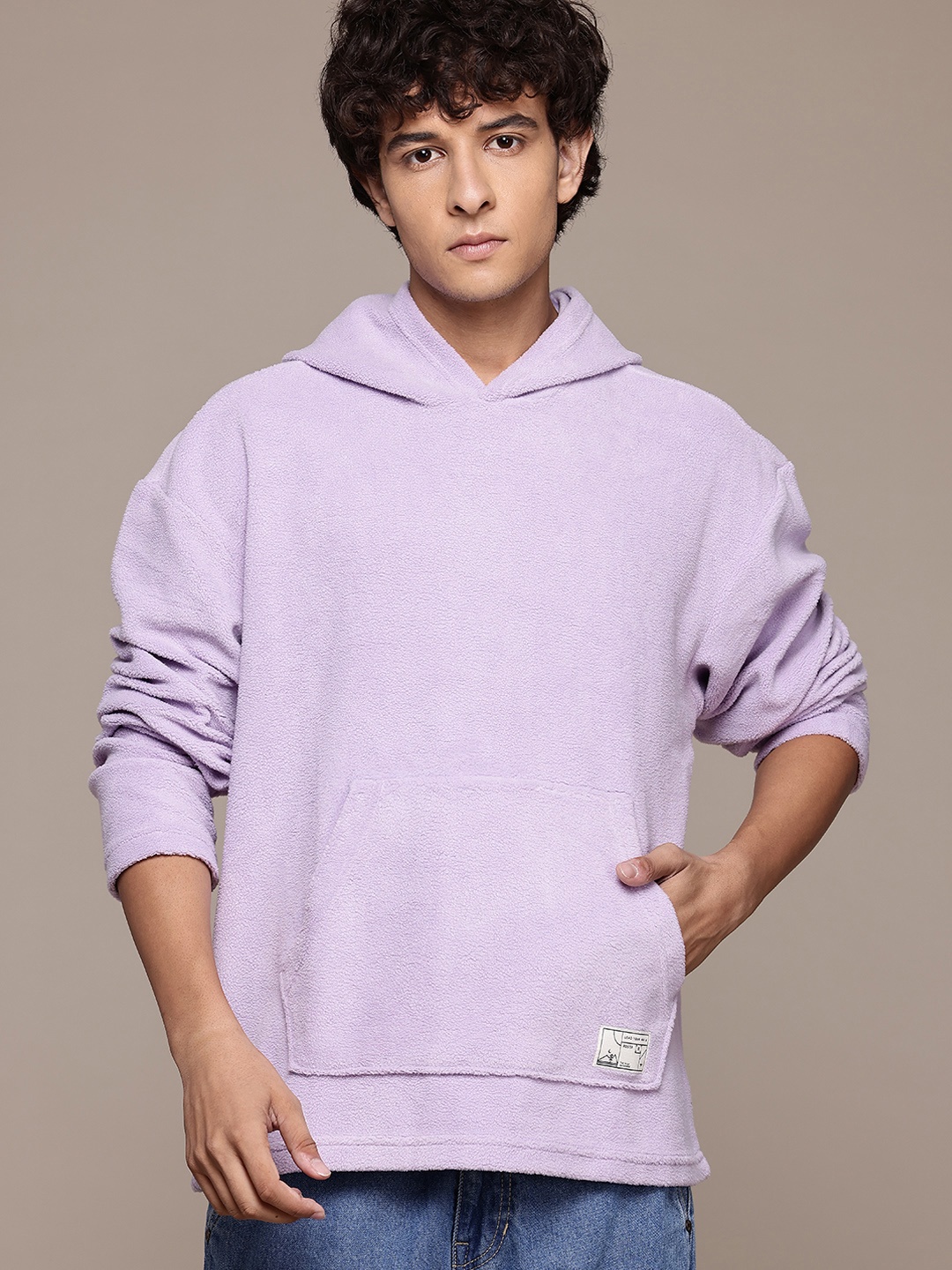 

The Roadster Lifestyle Co. Sherpa Hooded Sweatshirt, Lavender