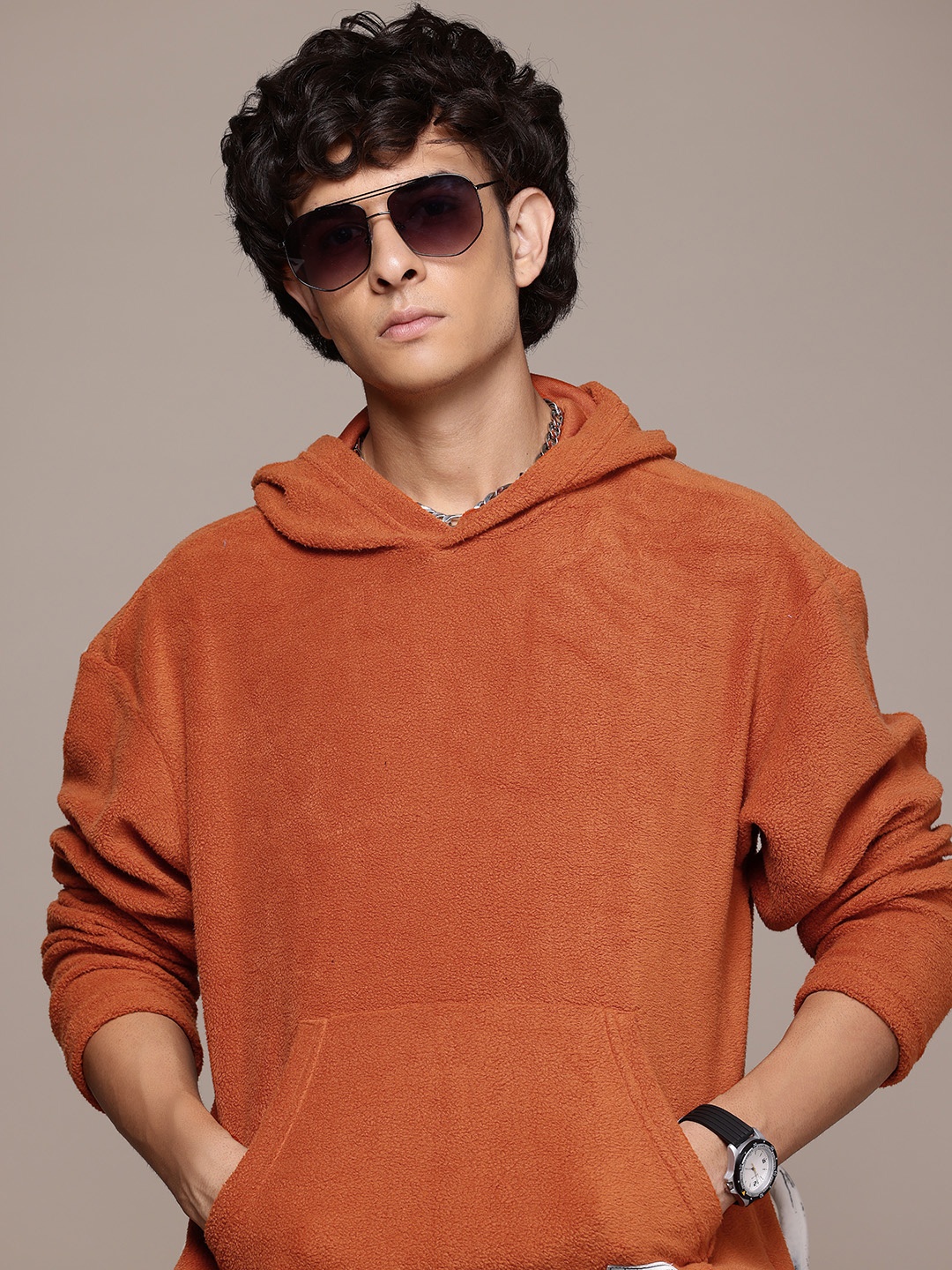 

The Roadster Lifestyle Co. Hooded Fleece Sweatshirt, Rust