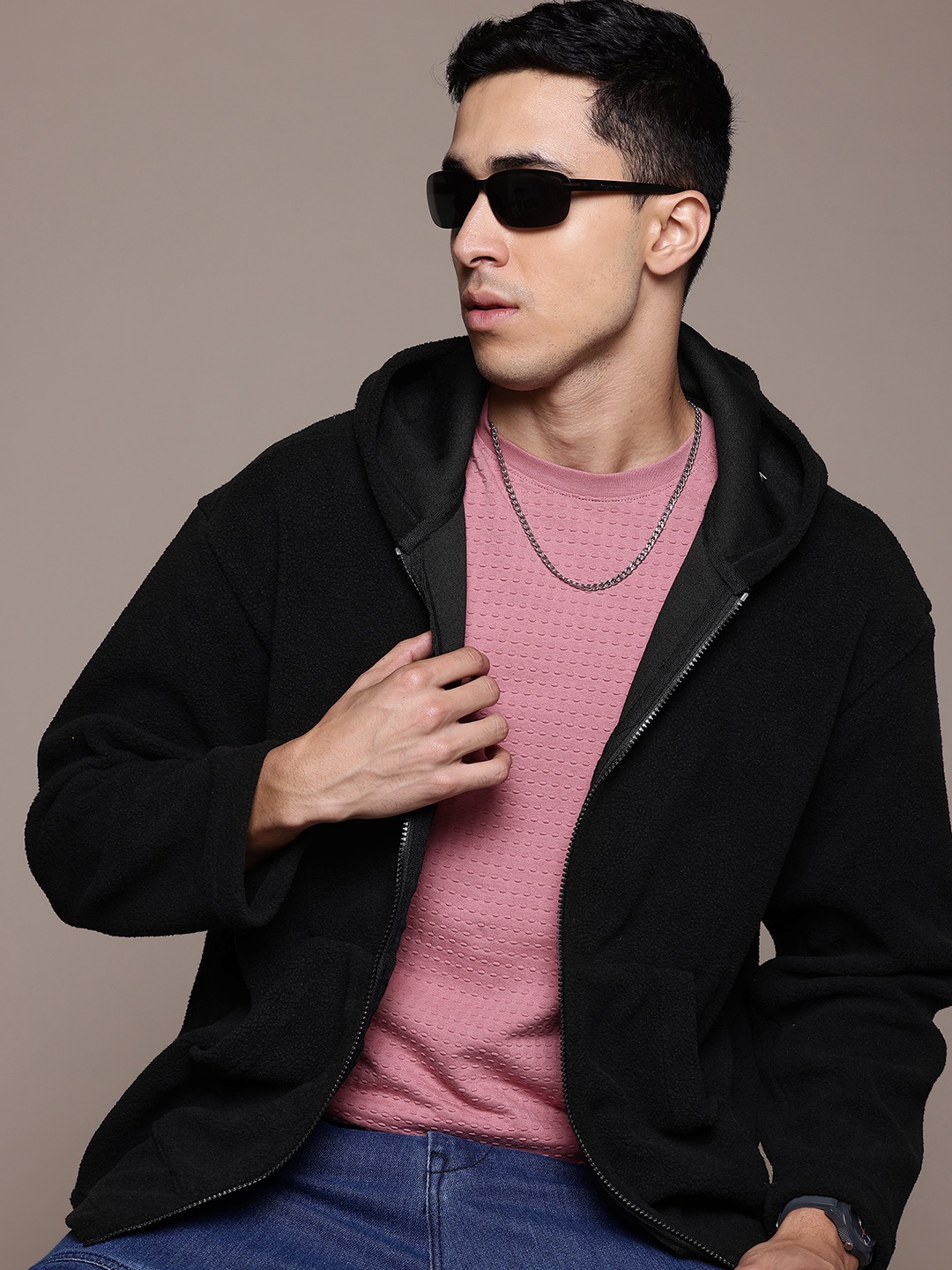 

The Roadster Lifestyle Co. Fleece Hooded Sweatshirt, Black