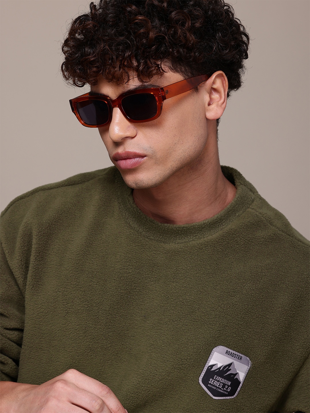 The Roadster Lifestyle Co. Fleece Sweatshirt, Olive