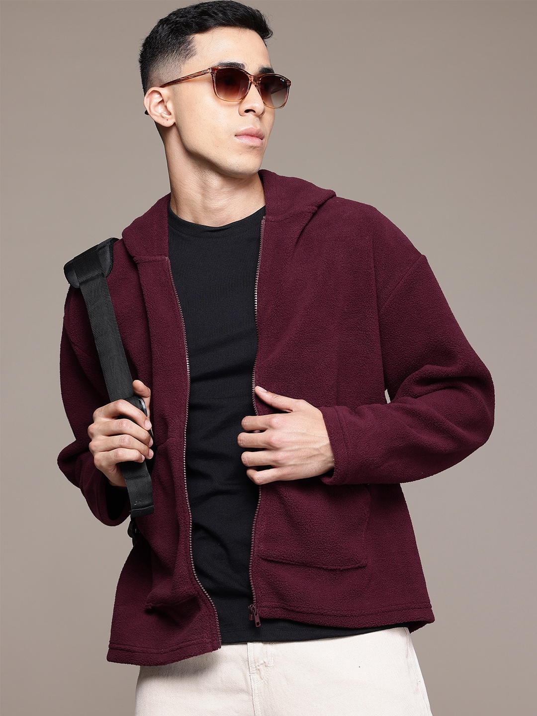 

The Roadster Lifestyle Co. Hooded Fleece Sweatshirt, Maroon