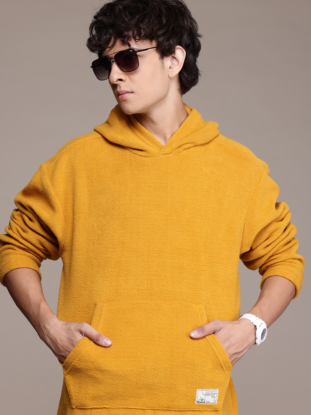 

The Roadster Lifestyle Co. Fleece Hooded Sweatshirt, Mustard