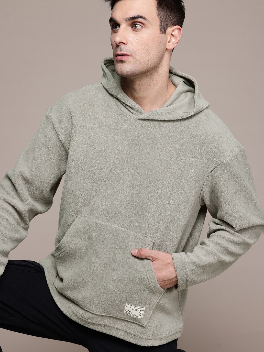 

The Roadster Lifestyle Co. Fleece Hooded Sweatshirt, Taupe