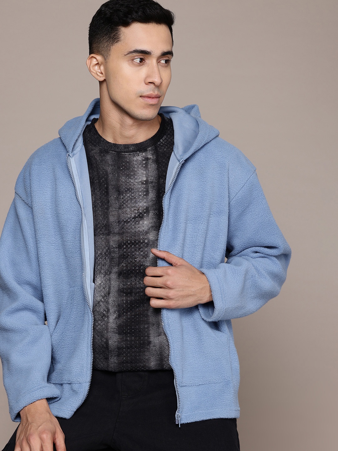 

The Roadster Lifestyle Co. Fleece Hooded Sweatshirt, Blue