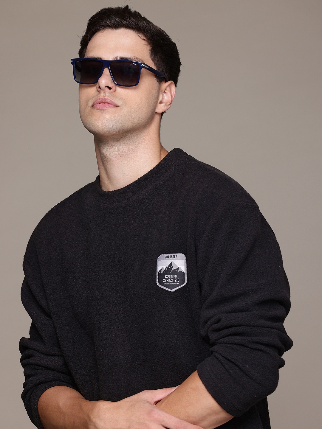 

The Roadster Lifestyle Co. Sherpa Relaxed Sweatshirt, Black