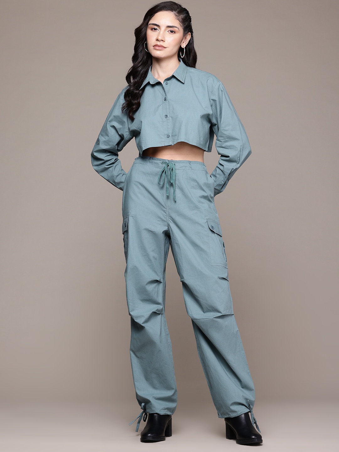 

The Roadster Lifestyle Co. Pure Cotton Co-Ord Set, Teal