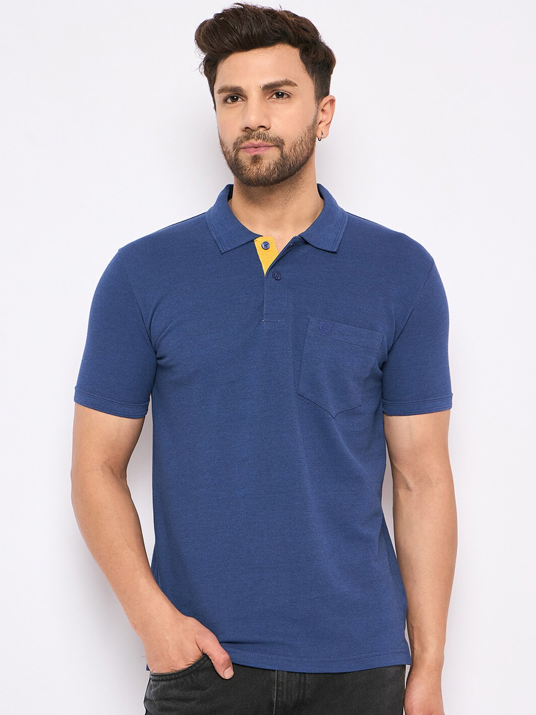 

Duke Cotton Polo Collar T-shirt, Blue