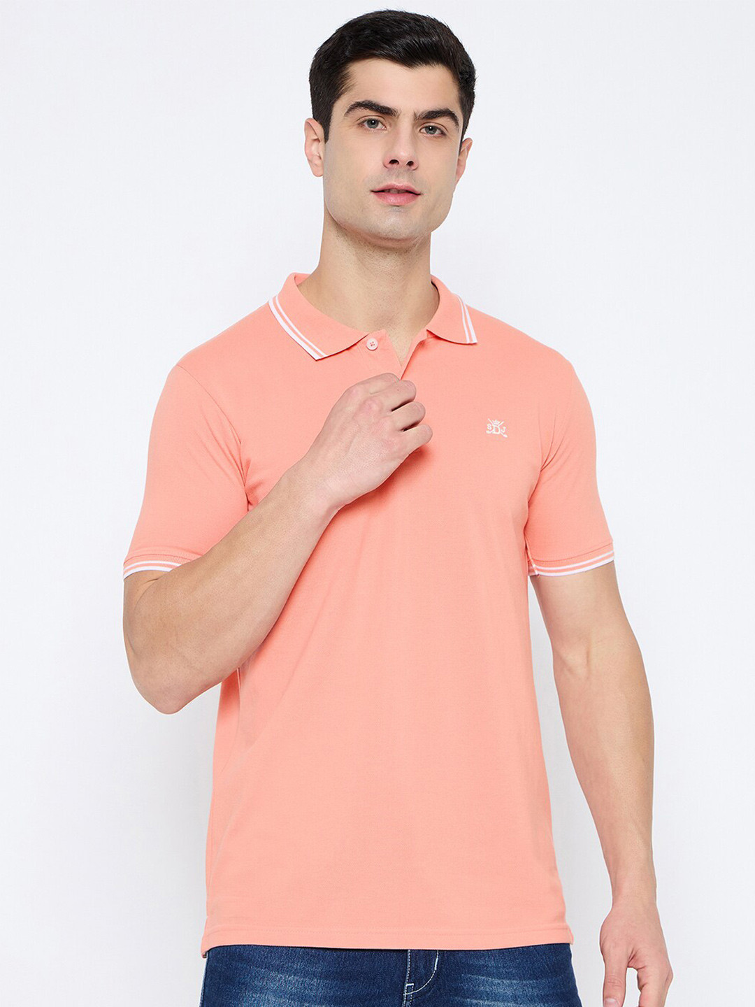 

Duke Polo Collar Slim Fit T-shirt, Pink