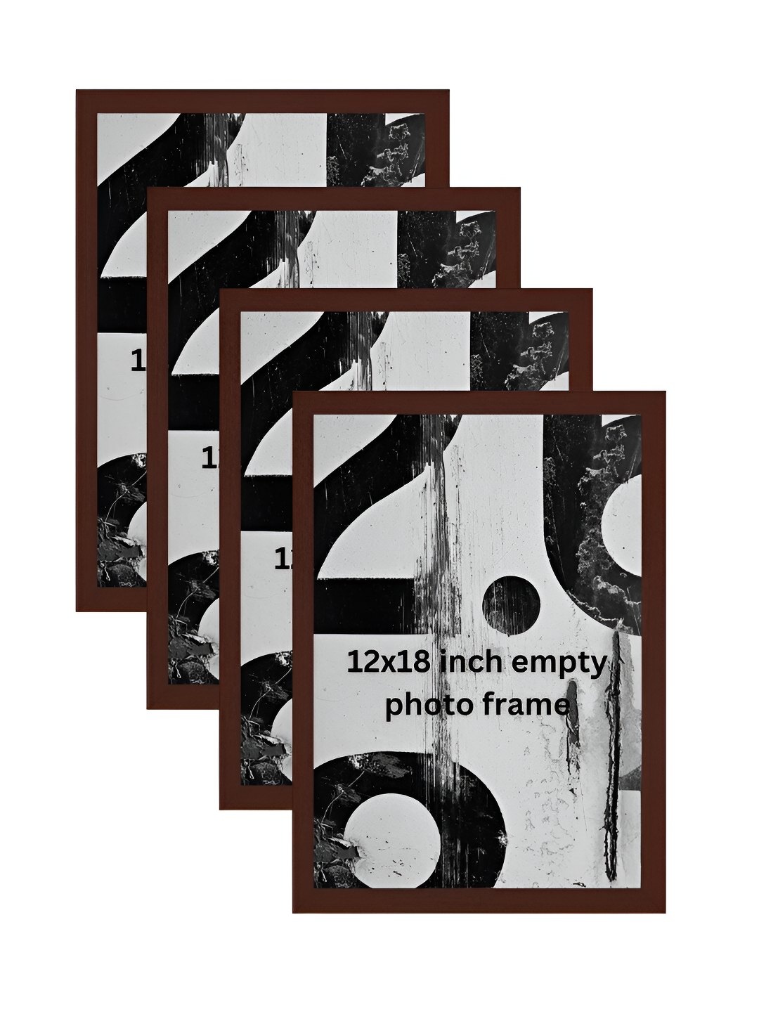 

AbhiKalpya Art Studio-Get a vibe Brown 4 Pieces Wall Photo Frames