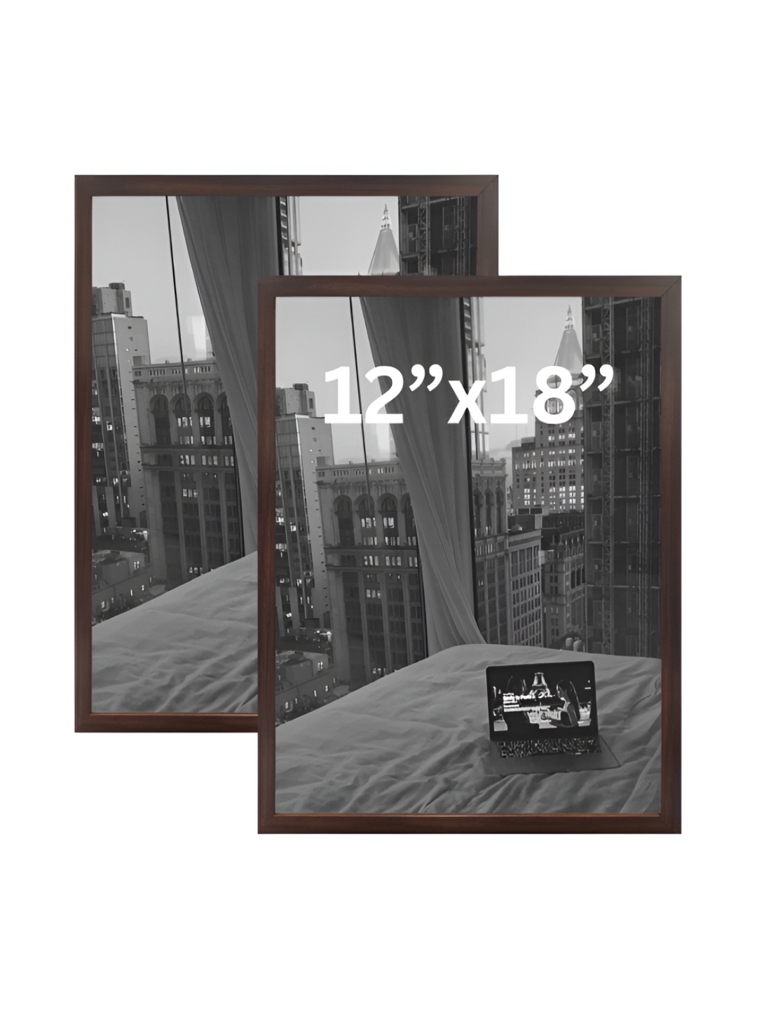 

AbhiKalpya Art Studio-Get a vibe Brown 2 Pieces Wall Photo Frames
