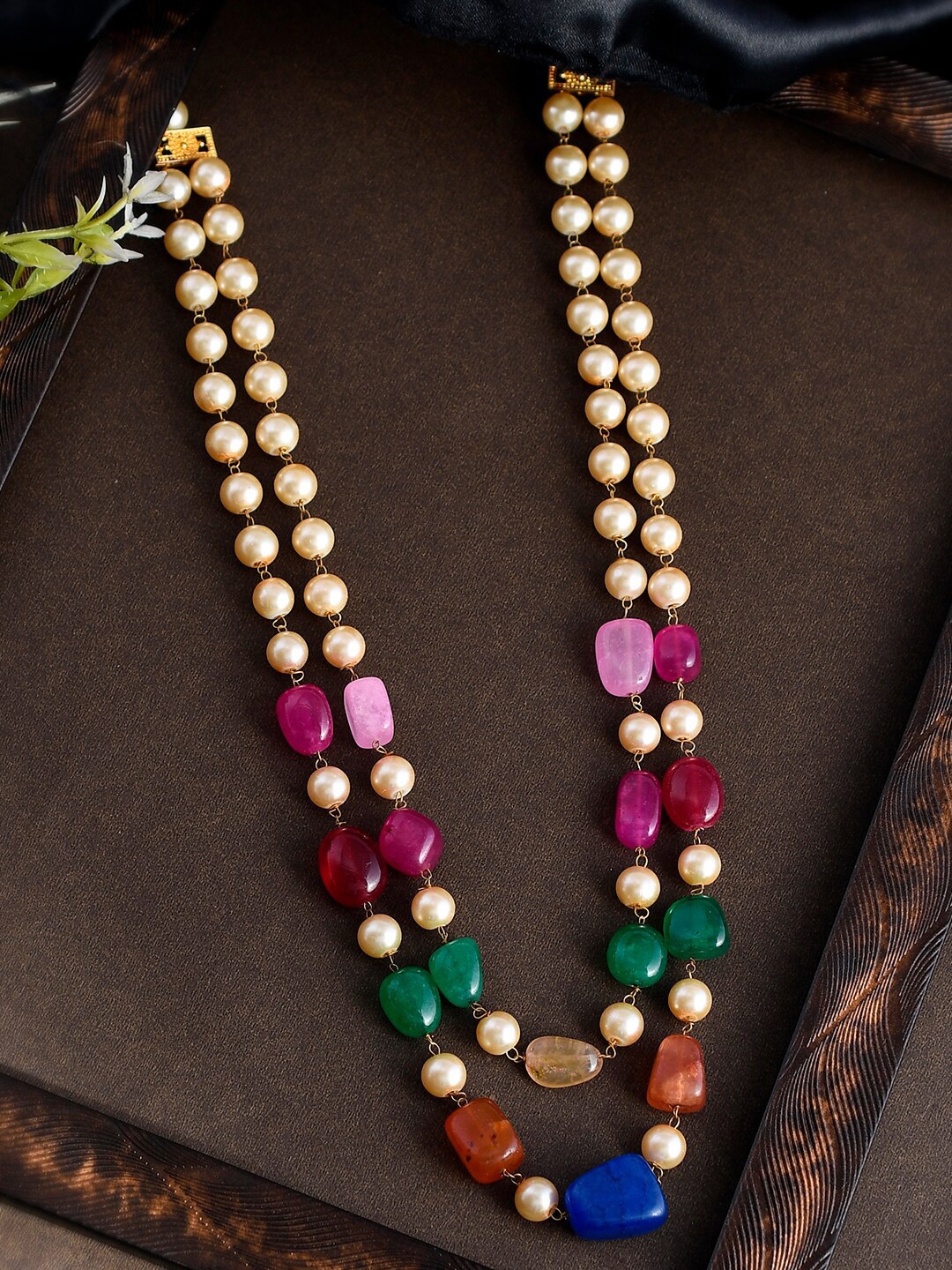 

Silvermerc Designs Gold-Plated Pearl Beaded Necklace