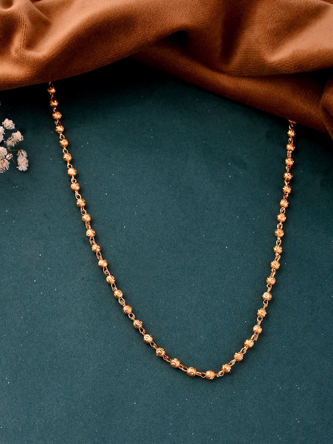 

Silvermerc Designs Men Copper Gold-Plated Chain
