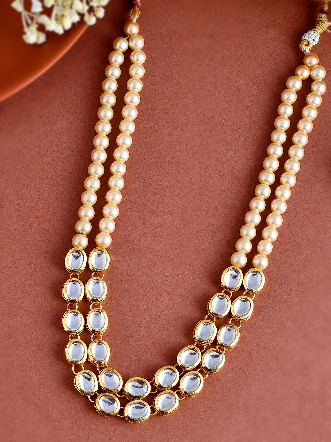 

Silvermerc Designs Gold-Plated Pearl Beaded Necklace