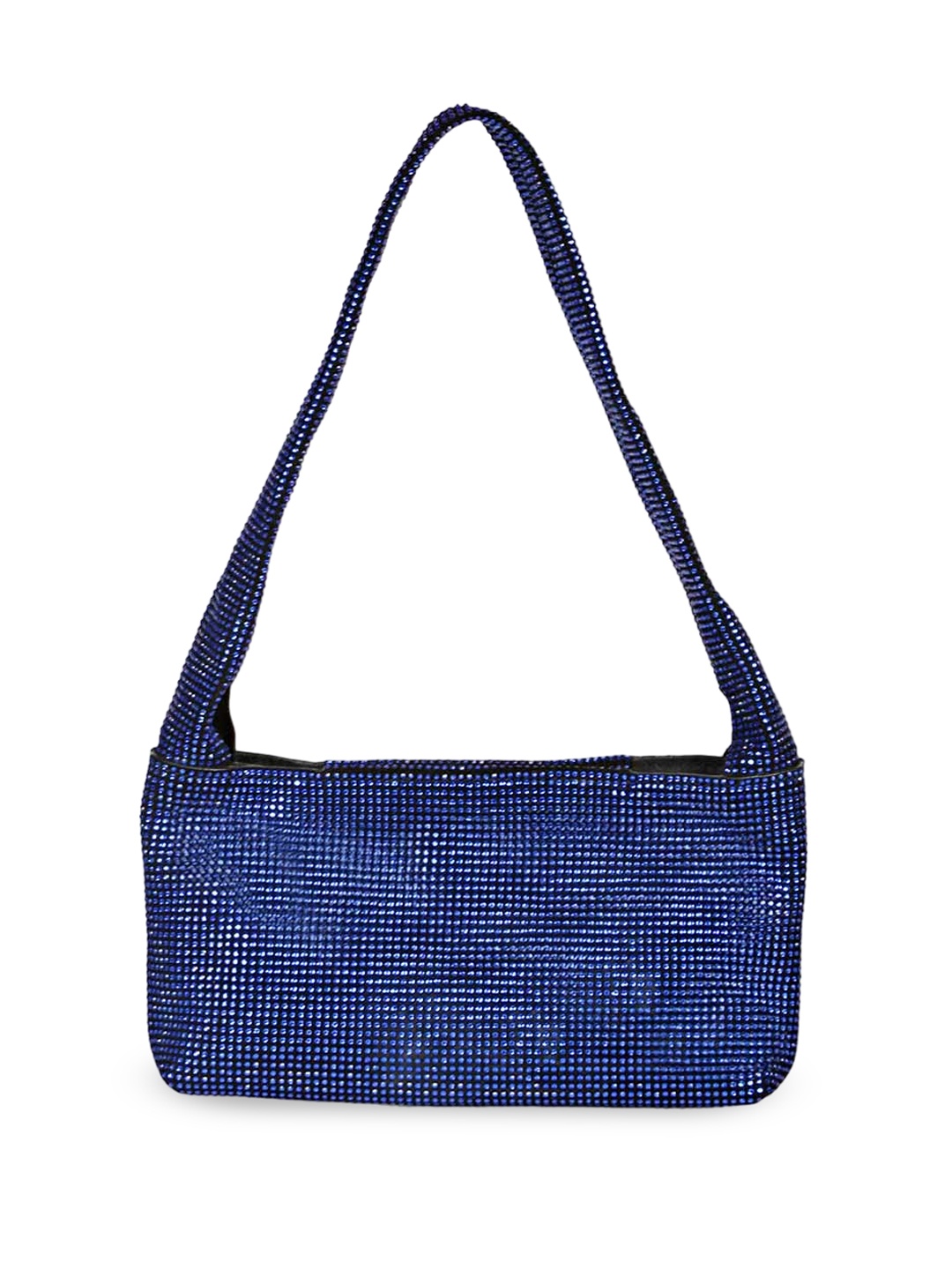 

Saint G Embellished Leather Oversized Structured Hobo Bag, Blue