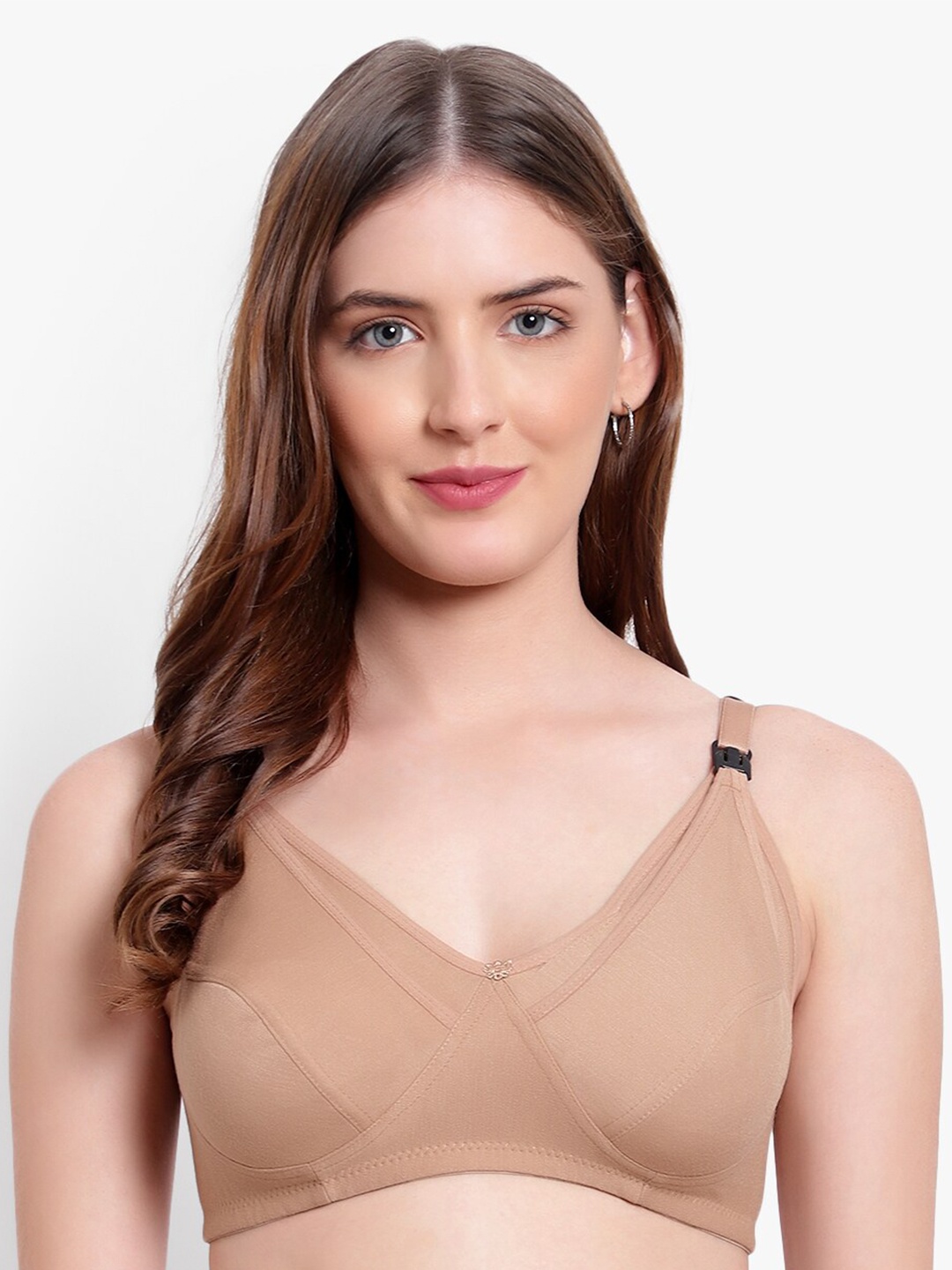

Bruchi CLUB Full Coverage Non Padded Maternity Bra With All Day Comfort, Beige