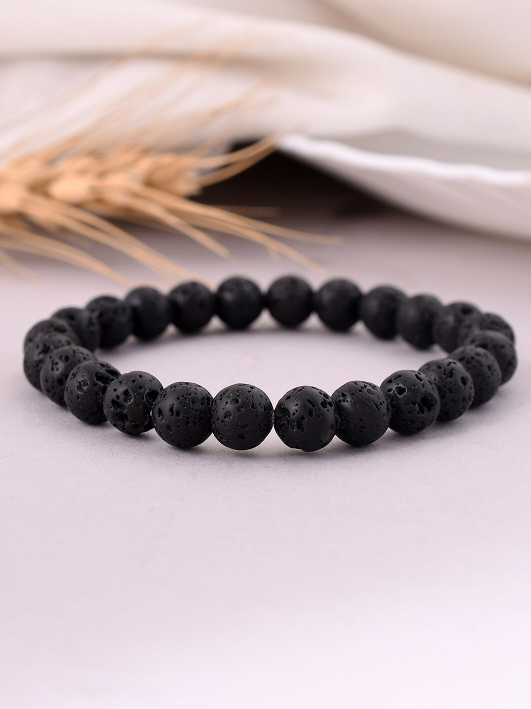 

Silvermerc Designs Onyx Elasticated Bracelet, Black