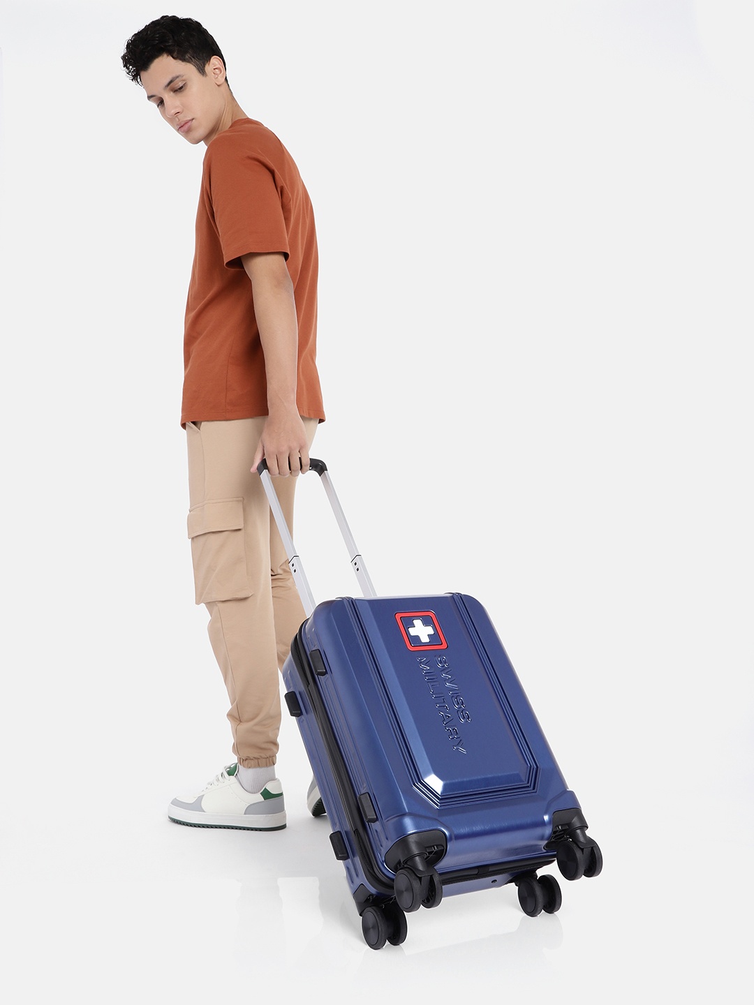 

SWISS MILITARY Sapphire Cabin Trolley Bag, Navy blue