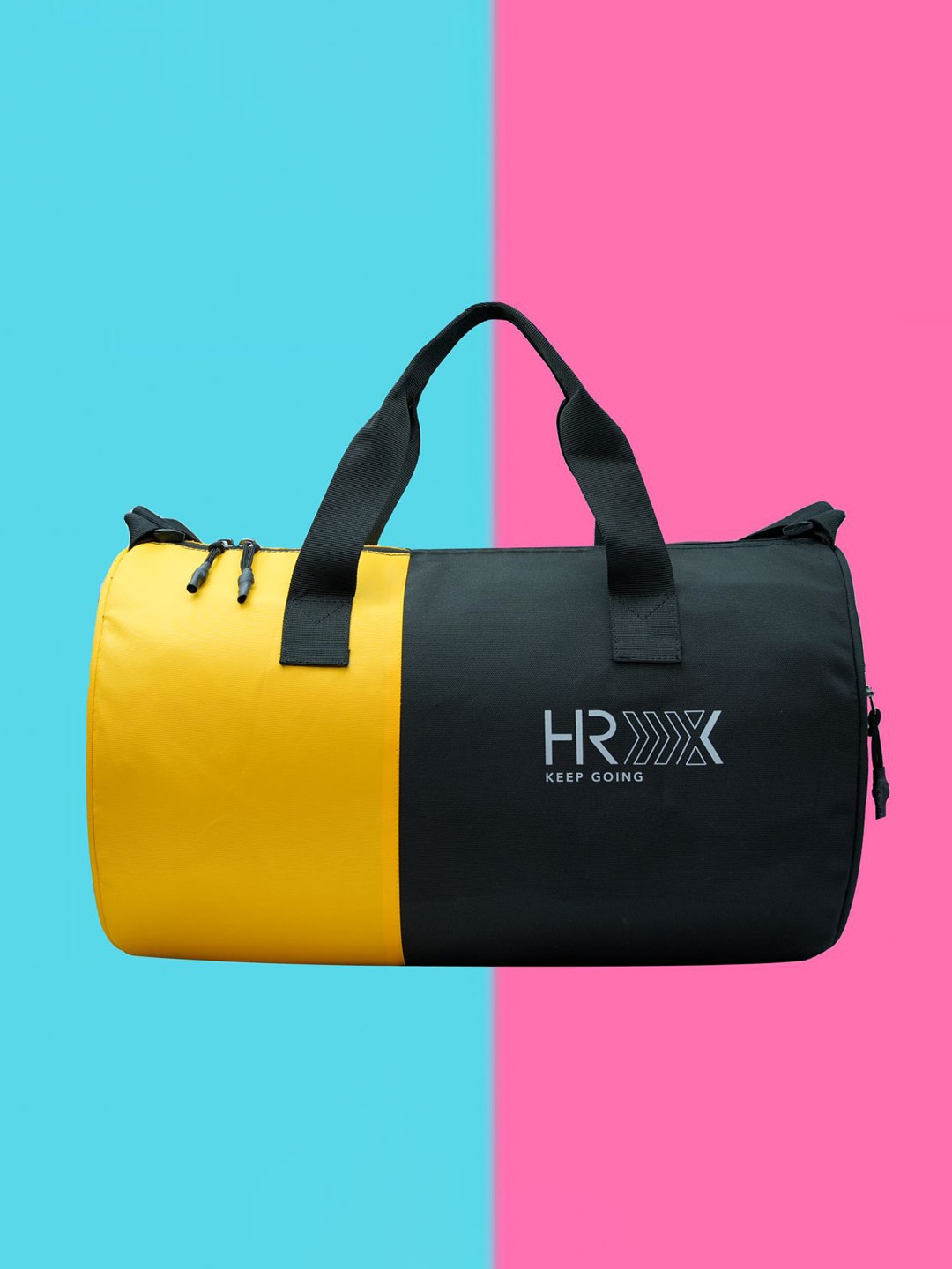 

HRX by Hrithik Roshan Colourblocked Medium Duffel Bag, Black