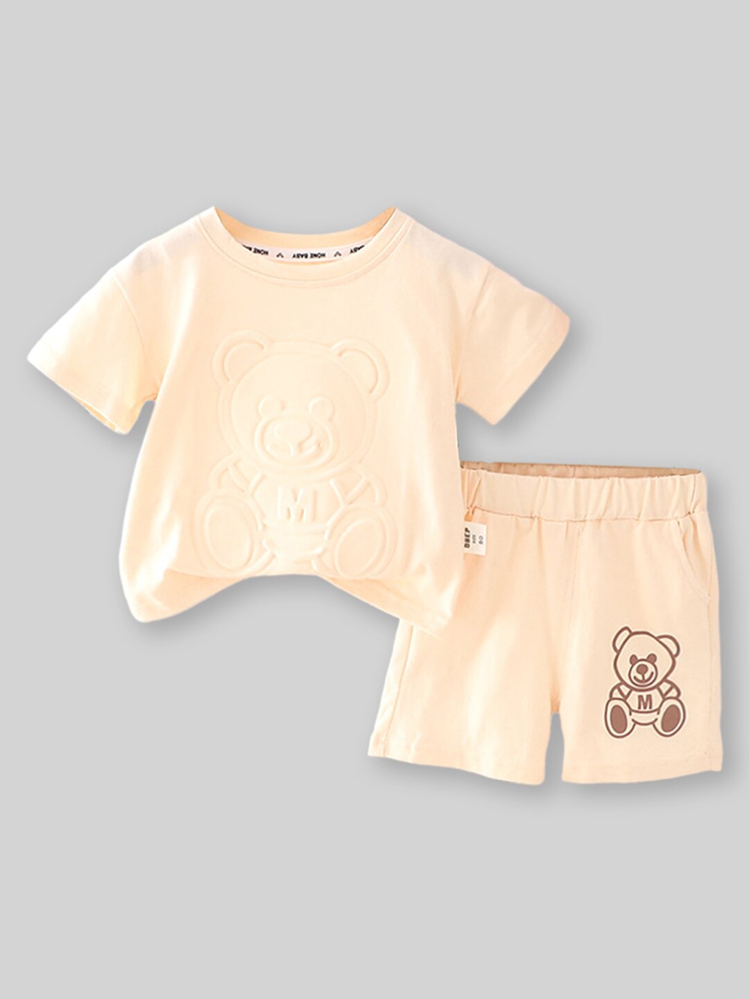 

INCLUD Boys T-shirt with Short, Peach