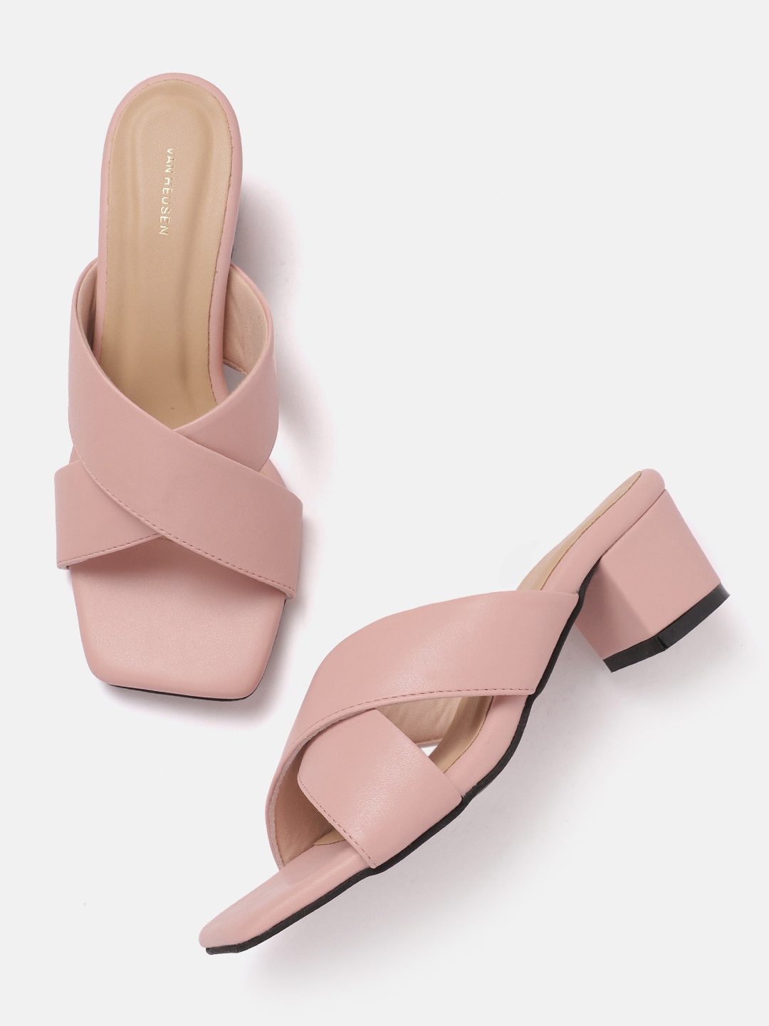 

Van Heusen Open Toe Block Heel, Pink
