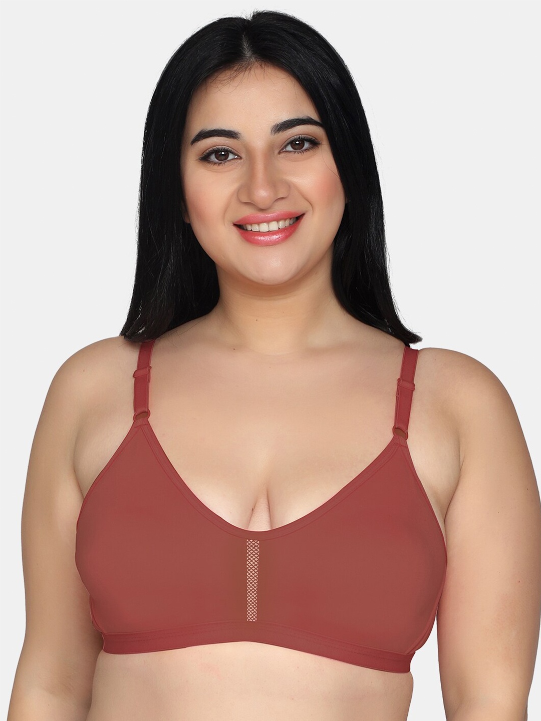 

MAROON Full Coverage Non Padded Cotton T-Shirt Bra With All Day Comfort