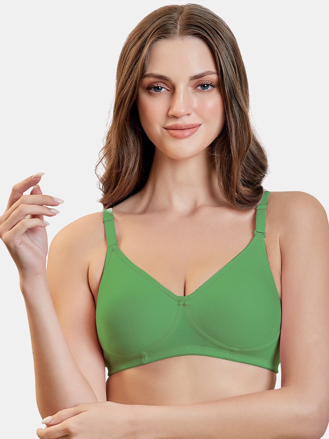 

MAROON Full Coverage Non Padded T-Shirt Bra With All Day Comfort, Green