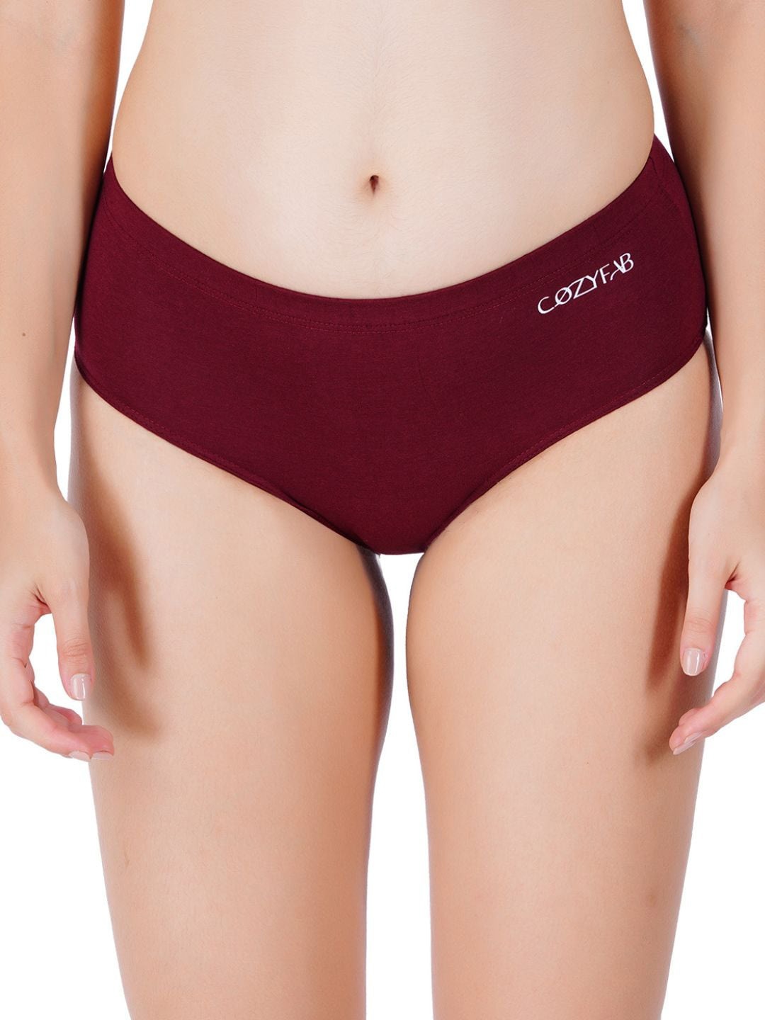 

CozyFab High-Rise Hipster Briefs CF-Hipster-Maroon-SS
