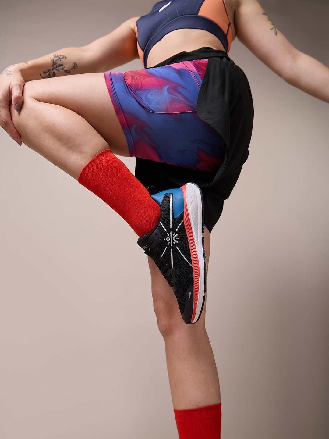 

CULT High Spirit AOP Built-In Sports Shorts, Black