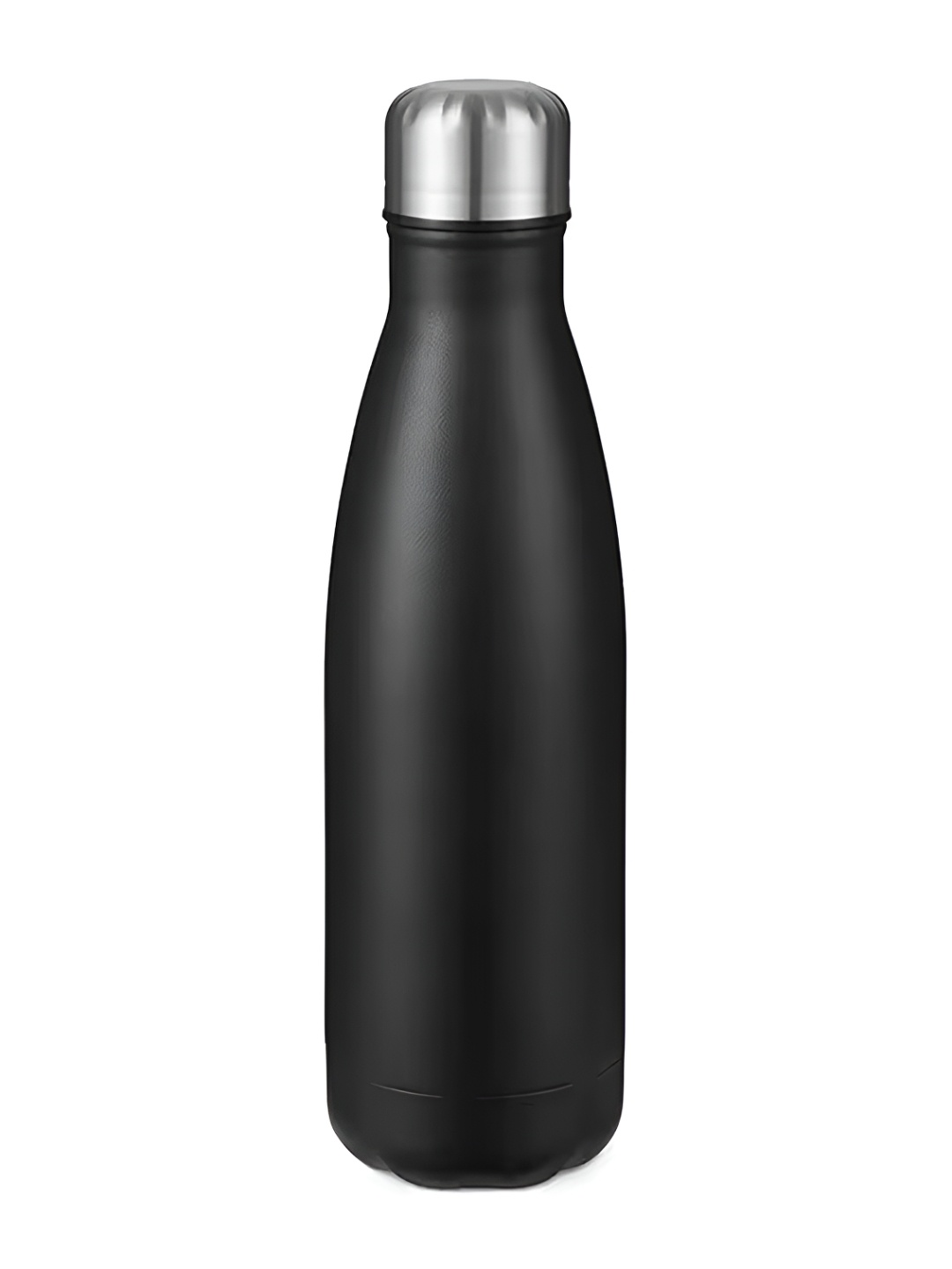 

WELOUR Black & Silver Toned Double Wall Vacuum Stainless Steel Water Bottle 500 ml