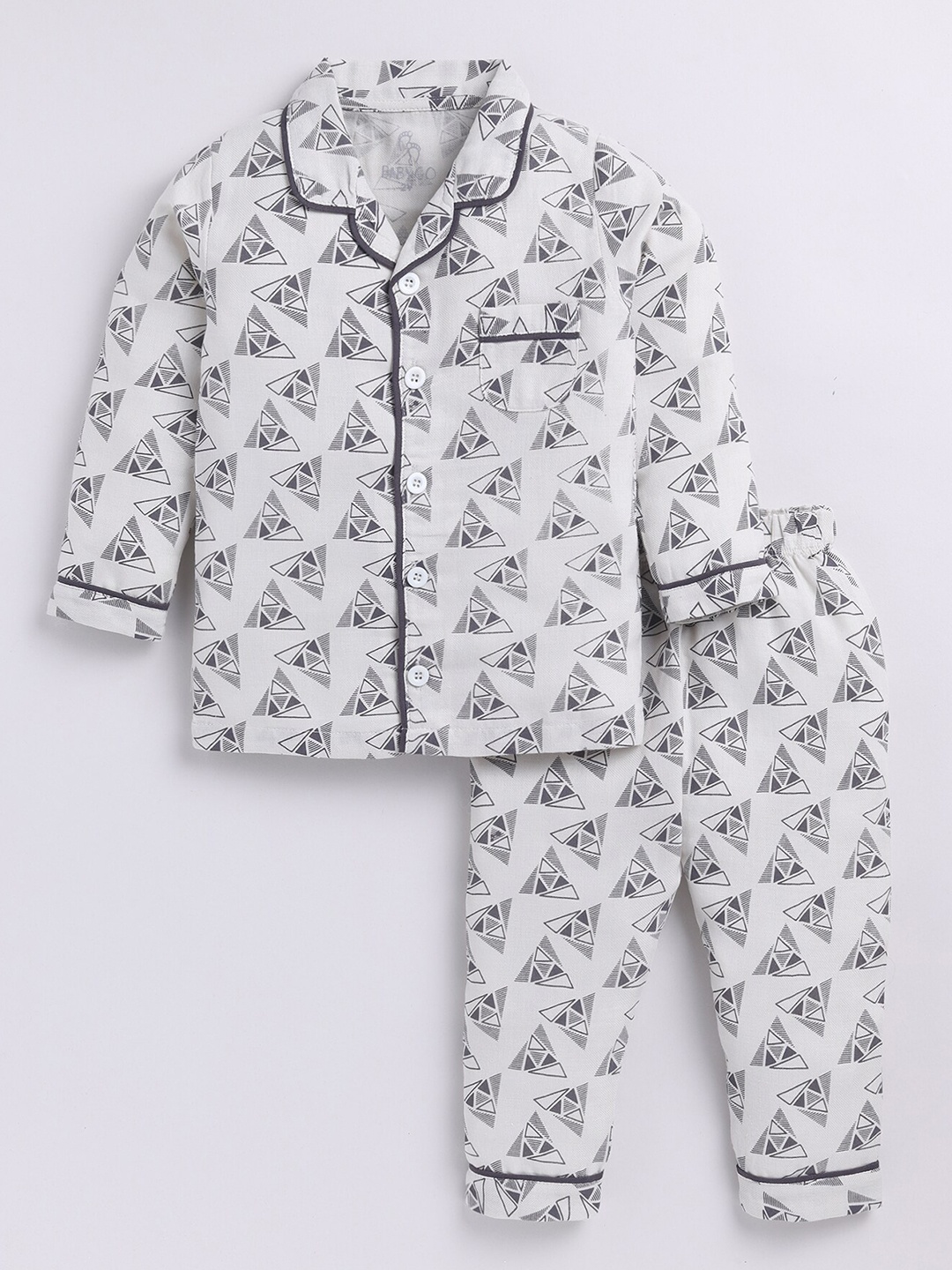 

BABY GO Kids Printed Shirt With Pyjamas, Pink