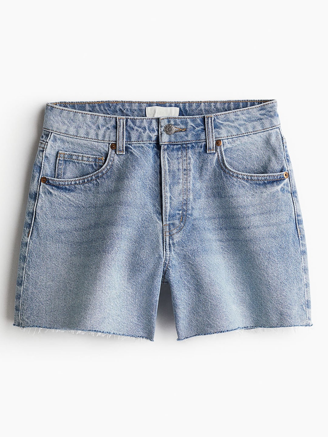 

H&M Women Pure Cotton Denim Shorts, Blue