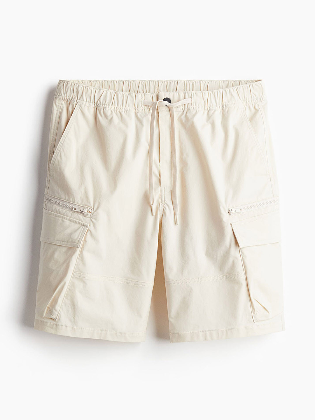 

H&M Men Regular Fit Cargo Shorts, Beige