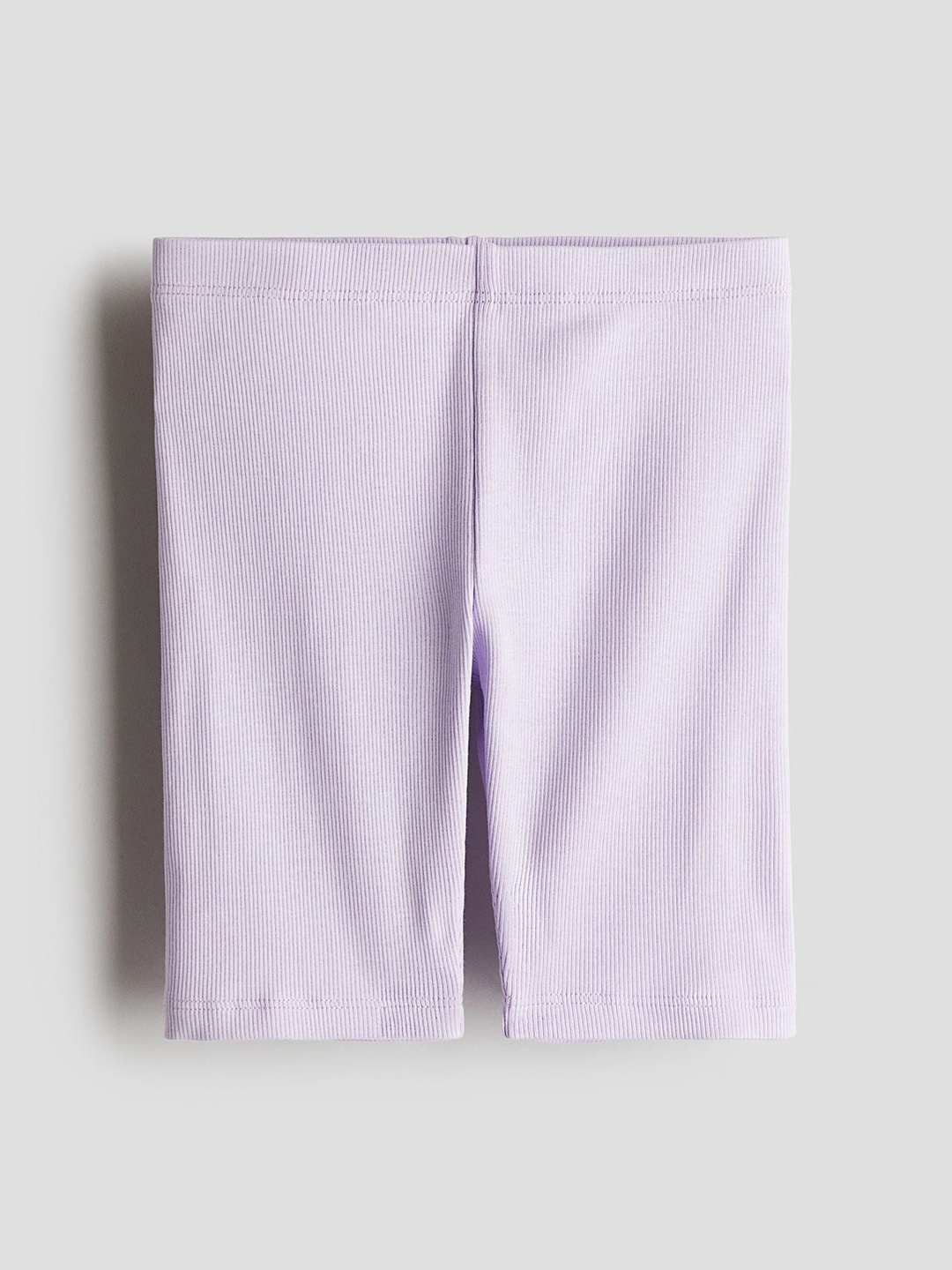 

H&M Girls Ribbed Cycling Shorts, Purple