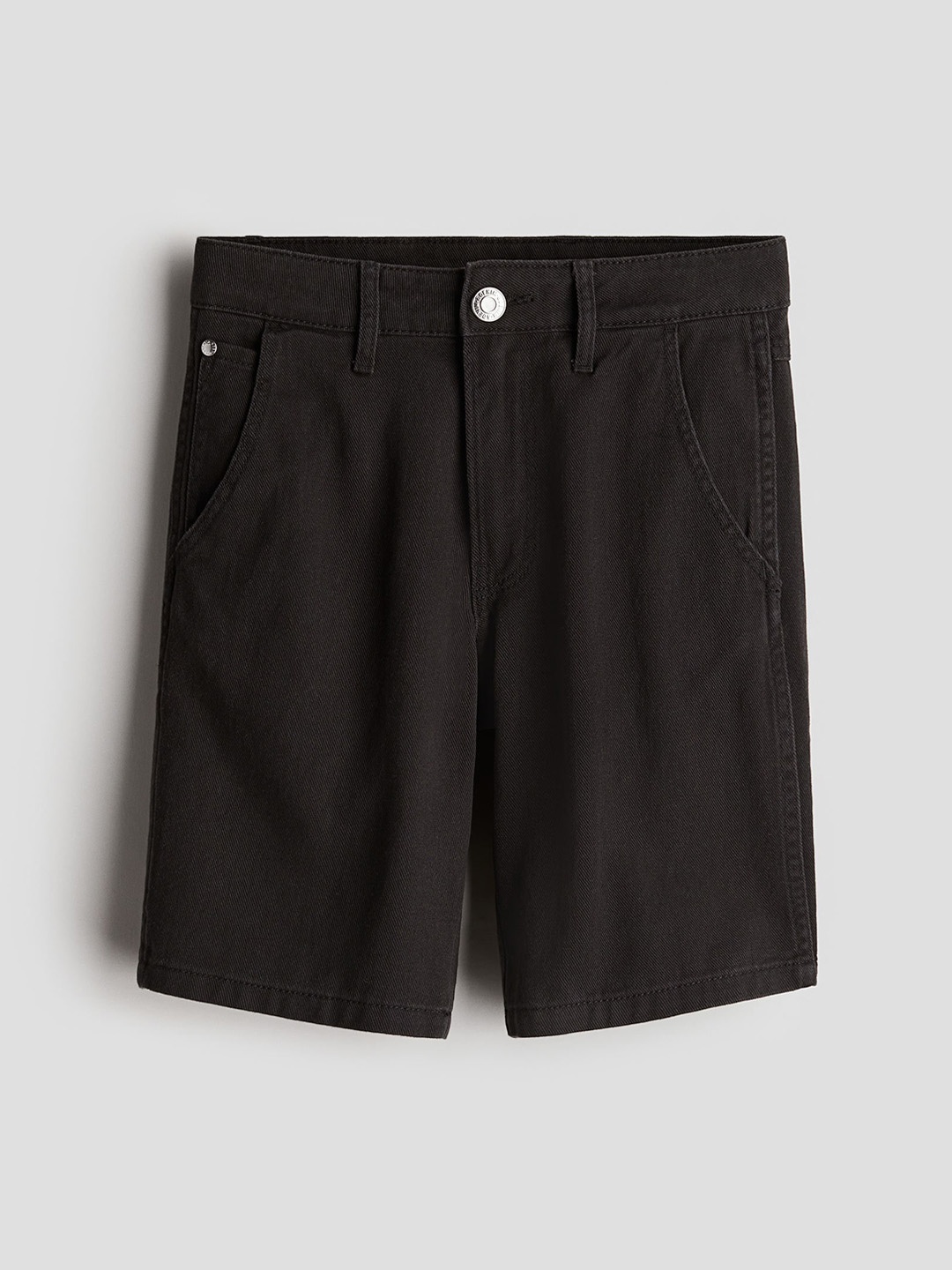 

H&M Boys Pure Cotton Carpenter Shorts, Black